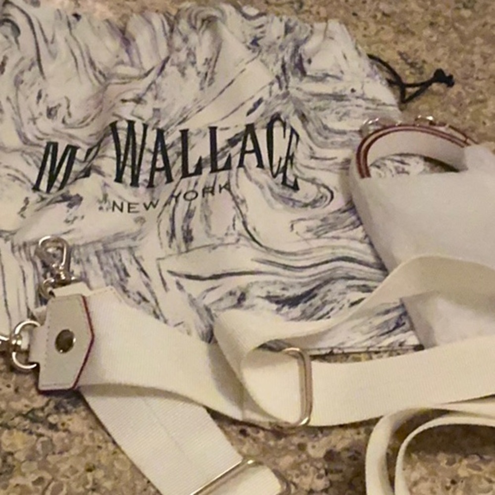 MZ Wallace White Quilted Bag with Drawstring Closure - Picture 7 of 10